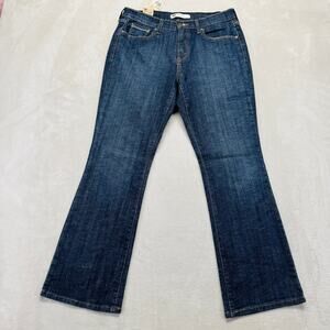 Levi's 515 Jeans Women's 8 32x30 Bootcut Dark Wash Denim‎ Stretch Western NWT
